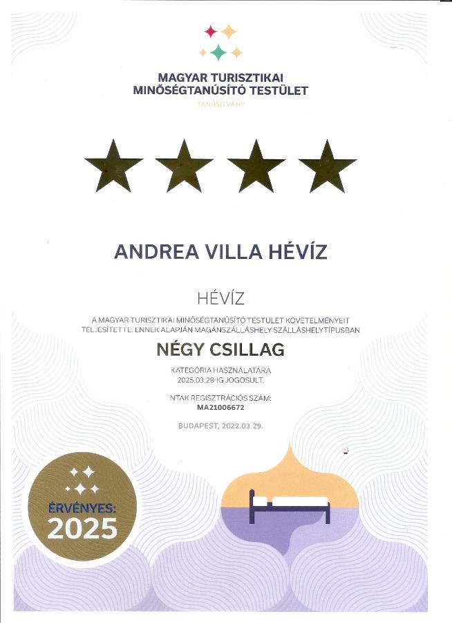 Andrea Villa Heviz I Balaton Экстерьер фото